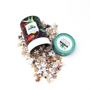 Personalized Eco-Friendly Bamboo Kraft Paperboard Tube & Jigsaw <b>Puzzle</b> Gift Box Sustainable Packaging for Pet Food <b>Puzzle</b> Gifts - Product Image 2