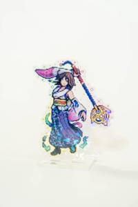 OEM ODM Anime <span class=keywords><strong>Final</strong></span> <span class=keywords><strong>Fantasy</strong></span> X Présentoir en acrylique Pixel Art Double Face Holographique Craquelé FFX Tidus Yuna Auron Lulu Rikku - Product Image 3