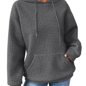 Sudadera con capucha de alta calidad para mujer, informal, de manga larga, con bolsillo y cordón, Material de felpa, talla XS, Invierno - Product Image 3