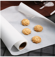 Backpapier aus Frischholzzellstoff Antihaftbeschichtet mit Silikon für Kuchen, Kekse und Brot