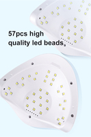 SUN X5 PLUS Séchoir à ongles à LED UV haute puissance 171W pour USB rechargeable, essentiel pour le salon et la maison Nailart
