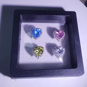 Apliques de Cristal de Alta Calidad para Coser, Pedrería en Forma de Corazón, Adornos para Ropa, Botones para Coser - Product Image 3