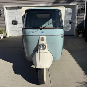 2026 Vintage 3 Tekerlekli Ape Yiyecek Kamyoneti Mobil Prosecco Bar Bira Musluklu Kamyon Retro İçecek Arabası Düğün Parti Etkinlikleri için CE - Product Image 5