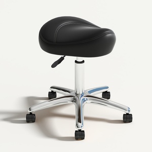 Chaise de salon Essing en acier inoxydable, tabouret de selle, tabouret de salon hydraulique réglable à roulettes, vente chaude - Product Image 1