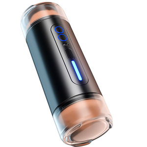 Jiuai Volledig Elektrische Verwarmde Aircraft Cup Realistische <span class=keywords><strong>Vagina</strong></span> Telescopische Mannelijke Masturbator Seks Toy Penis Trainer voor Middelbare Leeftijd - Product Image 1