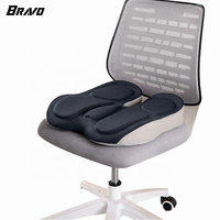Coussin de siège antidérapant en mousse à mémoire de forme Coussin de chaise anti-douleur coccyx sciatique avec housse amovible