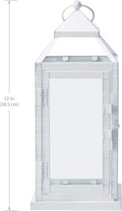 Candelero de Metal elegante y moderno, construcción duradera con superficie pulida, linterna versátil para decoración del hogar interior y exterior - Product Image 3