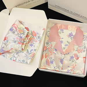 <span class=keywords><strong>Pigiama</strong></span> donna con stampa floreale di alta qualità camicia da notte moda estate set da donna <span class=keywords><strong>pigiama</strong></span> mujer ragazze <span class=keywords><strong>pigiama</strong></span> abbigliamento da notte per le signore - Product Image 5