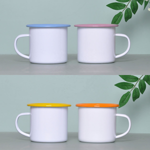 แก้วกาแฟสีขาวพิมพ์ลายการ์ตูน ชุดแก้วเคลือบ ชุดขวดพลาสติกเป็นของขวัญ - Product Image 4