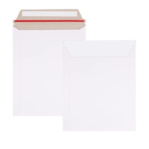 Benutzer definierte Größe Großhandel Weiß Recycling papier Selbst versiegeln Flache Hart karton Karton Foto Dokument Versand Starre Mailer Mailer - Product Image 1
