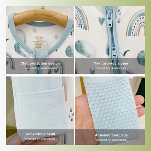 Stampa personalizzata in fibra di bambù pagliaccetto con cerniera per bambini vestiti <span class=keywords><strong>pigiama</strong></span> per bambini <span class=keywords><strong>pigiama</strong></span> <span class=keywords><strong>pigiama</strong></span> da <span class=keywords><strong>bambina</strong></span> 12-18 mesi - Product Image 4