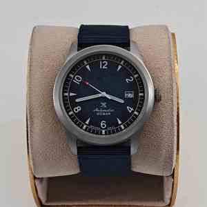 Orologio Meccanico Automatico di Alta Qualità per Uomo, Cassa in Acciaio Inossidabile, Quadrante Luminoso Satinato Nero Verde Blu, Data, per Avventure all'Aperto - Product Image 3