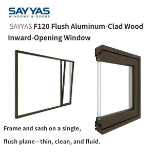 Fenêtre moderne insonorisée et isolante en aluminium-cloisonné pour chambre, salle de bain, cuisine, modèle F120, 3 ans de garantie - Product Image 3