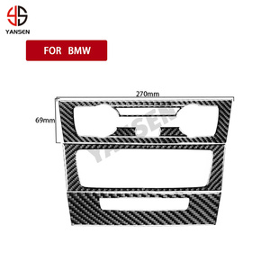 Autocollant de couverture de cadre d'aération de <span class=keywords><strong>console</strong></span> <span class=keywords><strong>centrale</strong></span> de style de voiture en fibre de carbone pour <span class=keywords><strong>BMW</strong></span> E87 Série <span class=keywords><strong>1</strong></span> E87 E82 E88 2008-2013 - Product Image 6