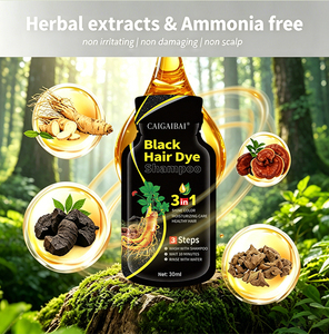 Shampoo Colorante Nero Naturale 3 in 1 con Estratti Vegetali, Confezione da 2, per Capelli Grigi, Effetto Immediato, Vendita all'Ingrosso - Product Image 4