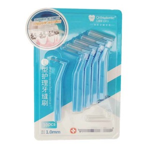 Microcepillo Dental <span class=keywords><strong>Interdental</strong></span> para Adultos con Cerdas de Plástico y Mango de Bambú - Herramienta de Limpieza Ecológica de China - Product Image 1