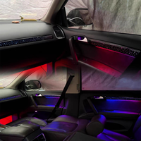 Éclairage d'ambiance dynamique pour tableau de bord version empattement court pour Audi Q5 2018-2025, bande LED d'ambiance, accessoires de console centrale