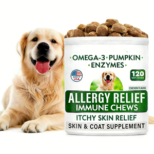 Suplemento Masticable para Alergias en Mascotas (Perros, Gatos, Aves) OEM/ODM, Alivia Alergias Estacionales, Refuerza la Inmunidad, Alivia la Picazón y Mejora la Salud de la Piel - Product Image 1