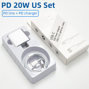 Chargeurs PD 20W en <span class=keywords><strong>vente</strong></span> flash, chargeur rapide QC3.0, type C US/EU, charge rapide, accessoires mobiles, compatible avec Phone 15 Pro Max - Product Image 2