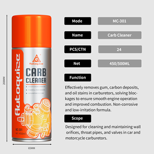 AUTOQUIZE Spray Nettoyant Carburateur Haute Performance pour <span class=keywords><strong>Voiture</strong></span> et <span class=keywords><strong>Moto</strong></span> Formule Professionnelle Entretien Moteur Automobile - Product Image 3