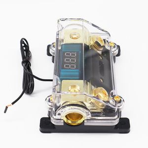 Bloc de fusibles Acouto pour autoradio, support d'alimentation pour autoradio, boîte de distribution stéréo avec affichage numérique - Product Image 5