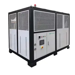 เครื่องทำน้ำเย็นแบบสกรูเย็นระบบเดียวสำหรับการฉีดขึ้นรูปและการระบายความร้อนส่วนกลาง40ton 50hp โรงงาน