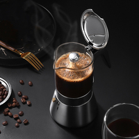 Stainless Steel Mocca Coffee Maker for Electric Stove