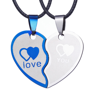 Collar con Colgante de Letra LOVE en Cadena de Cuerda Plateada de Acero Inoxidable Clásico de Moda ZRM, Joyería con Dije para Parejas - Product Image 5