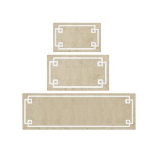 DB Cotton Tufted Bath Rug 24x40 Rectangle Striped <b>Memory</b> <b>Foam</b> Backing Bathroom Mat - Product Image 5