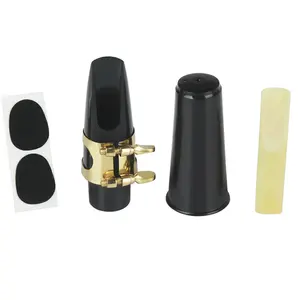 Venda quente alto saxofone mouthpiece 5 peças/terno profissional atacado instrumentos musicais