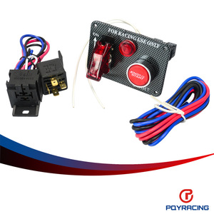 Panneau de commande de démarrage du moteur POYRACING PQY-QT312, uniquement pour usage en course, avec relais et fils - Product Image 1