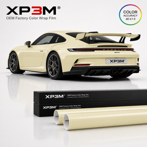 XP3M <b>Cream</b> Yellow OEM Gloss TPU Color PPF Car <b>Wrap</b> Vinyl 7.5 Mil Self Healing Anti Scratch Anti Yellowing Air Release Channel - Product Image 3