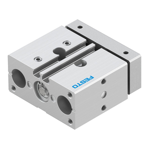 Cilindro neumático de doble efecto con varilla guiada de la serie DFM de FESTO para automatización, sujeción, elevación y detención. - Product Image 3