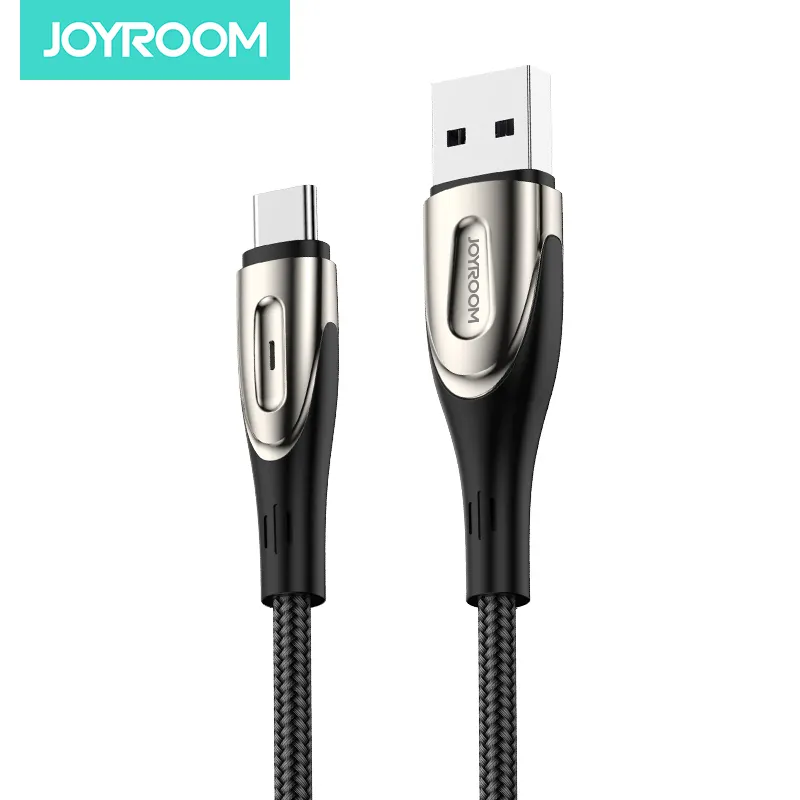 Joyroom data transmission sync fast charge usb charging type c cable nylon USB cable