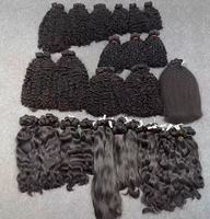 Expédition rapide, lots de cheveux humains bruts en gros, cheveux indiens bruts, extensions de cheveux vietnamiens bruts, cheveux birmans bruts, lots de cheveux bruts
