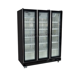 Refroidisseur de boissons en verre à plusieurs étages, réfrigérateur vertical de boissons debout - Product Image 1