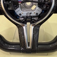 Volante Deportivo de Fibra de Carbono M con Base Plana para BMW X1 X5m E82 M340i F10 F20 F33 X5 E70 E87 X6 F96