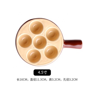 Nouvelles idées de produits 2026 : Assiettes à escargots en céramique pour la cuisine française, plats d'apéritif, plats à escargots à cuire au four avec poignée et pieds - Product Image 2