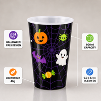 Vente en gros de gobelets à boisson en plastique réutilisables pour enfants, 3D, dessins animés, 600 ml, sans BPA, écologiques, sans danger pour les aliments, pour les boissons des enfants, utilisation en extérieur