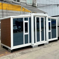 Maison d'hôtes mobile moderne, petite villa préfabriquée, maison préfabriquée en conteneur Apple