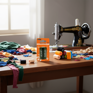 Filo da cucito Ilan 500m verde militare, confezione da 36 colori per macchina da cucire e cucito a mano - Product Image 3