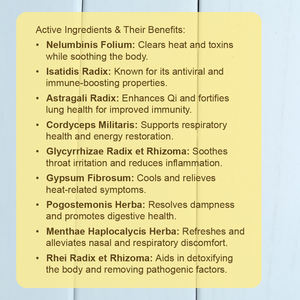 Remède Herbal Premium Contre le Froid et la Grippe, Complément Traditionnel Chinois Riche, Puissant Nettoyant Pulmonaire pour la Saison Hivernale - Product Image 3