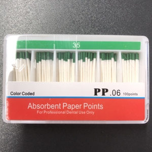 06 Taps Toelopende Wegwerpbare Wortelkanaalabsorberende Papierpunten Tandheelkundige Endodontie Katoenvezelpunten Voor Wortelkanaalreiniging - Product Image 4