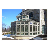 Serre de maison en verre de jardin, serre préfabriquée