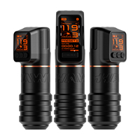 HAWINK Direct Drive draadloze tattoo-machine Oplaadbare tattoo-pen Vervangbare batterijen met dubbele, verschillend gewogen handgrepen