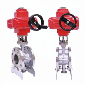 Válvula de Bola Motorizada de Acero Inoxidable Multivuelta a Prueba de Explosiones con Brida Eléctrica Tipo V HK-EX-Q de COVNA para Pedidos Urgentes - Product Image 3