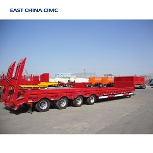 รถพ่วงกึ่งพ่วงแบบเตี้ย/รถบรรทุก/แพลตฟอร์ม/รถพ่วงเตี้ย/รถพ่วงกึ่งพ่วงแบบเตี้ย <span class=keywords><strong>3</strong></span>-4 เพลา ระบบไฮดรอลิกแบบยืดหดได้ - Product Image 3