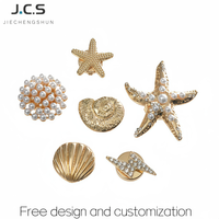 Boutons de col combinés en alliage de zinc écologiques de la série Ocean, motif étoile plaqué, nouveauté pour accessoires de chemises de qualité supérieure