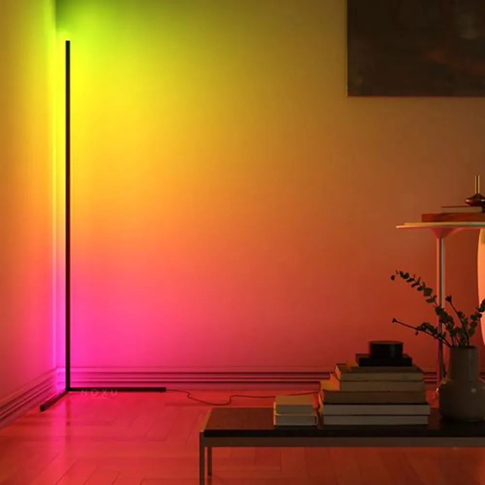 Lampe Led RGB à couleur changeante avec télécommande pour chambre à coucher, salon, siège, éclairage d'ambiance au sol
