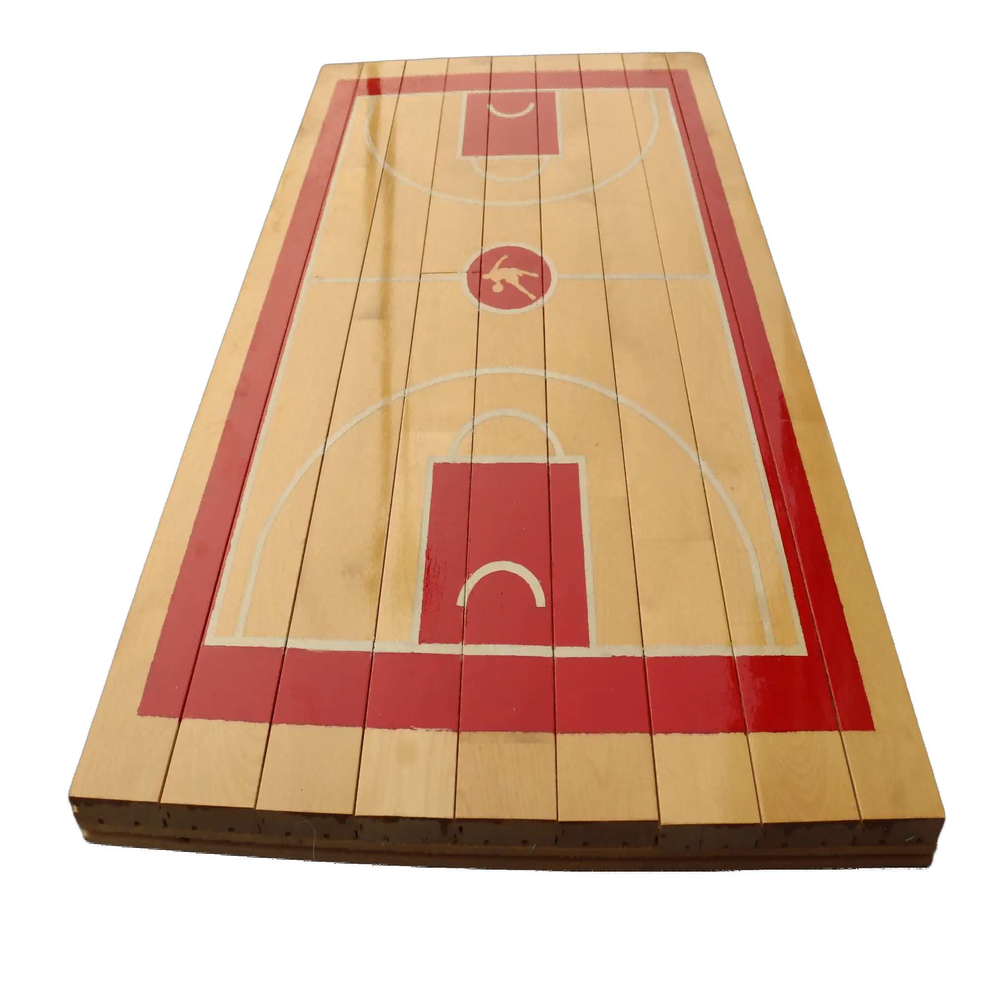 Massivholz-Sportboden für Basketballplatz 22-24 mm